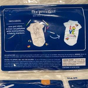 🏳️‍🌈 PRIDE 🏳️‍🌈 DIY Pet T-Shirt Kit - XS